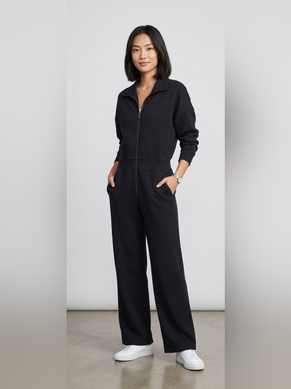 Spanx AirEssentials Wide-Leg Jumpsuit | Size L